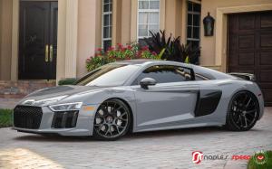 Audi R8 V10 Plus by Naples Speed on Vossen Wheels (CG-204) 2017 года
